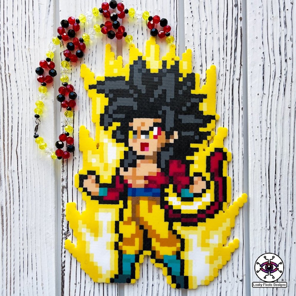 Super Anime Character Perler Necklace